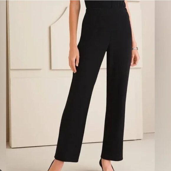 Chico's Black Travelers Pant Chico's Size 1/ US Size 8 - Picture 1 of 7